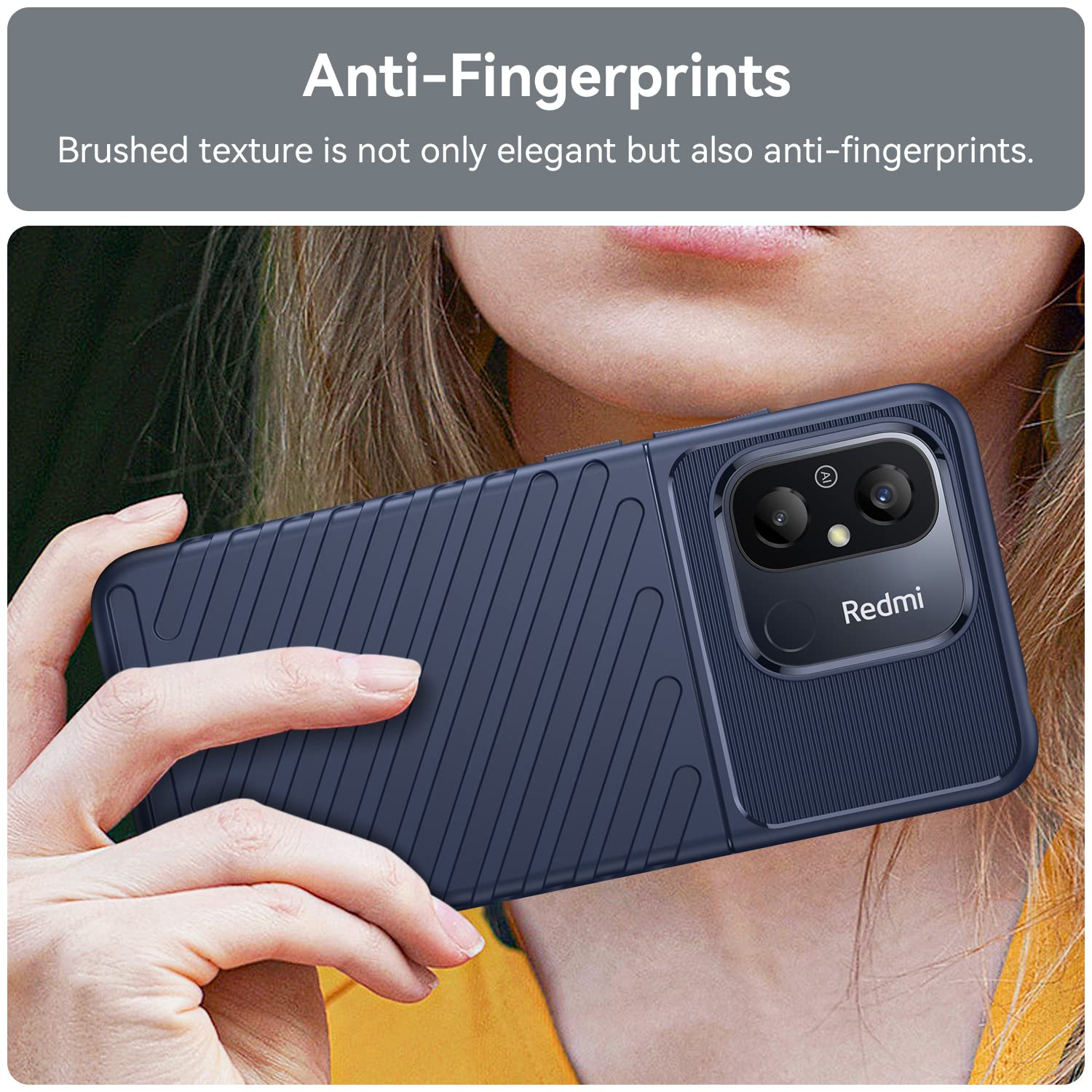 Custodia In Marmo Shockproof Per Xiaomi Redmi 11A/Redmi 12C – TPU Morbido E PC Rigido, Paraurti Antigraffio E Anticaduta, Cover Ultrasottile