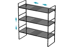 iPEGTOP Heavy-Duty 3-Pack Large Expandable Cabinet Storage Shelves – The Ultimate Garage Organization Solution