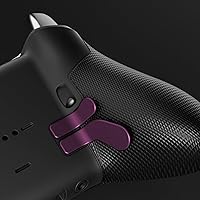 Vista 2 de eXtremeRate 4 paletas metálicas de acero inoxidable de uva, cerraduras intercambiables de repuesto para Xbox One Elite, Xbox Elite Series 2 y Elite