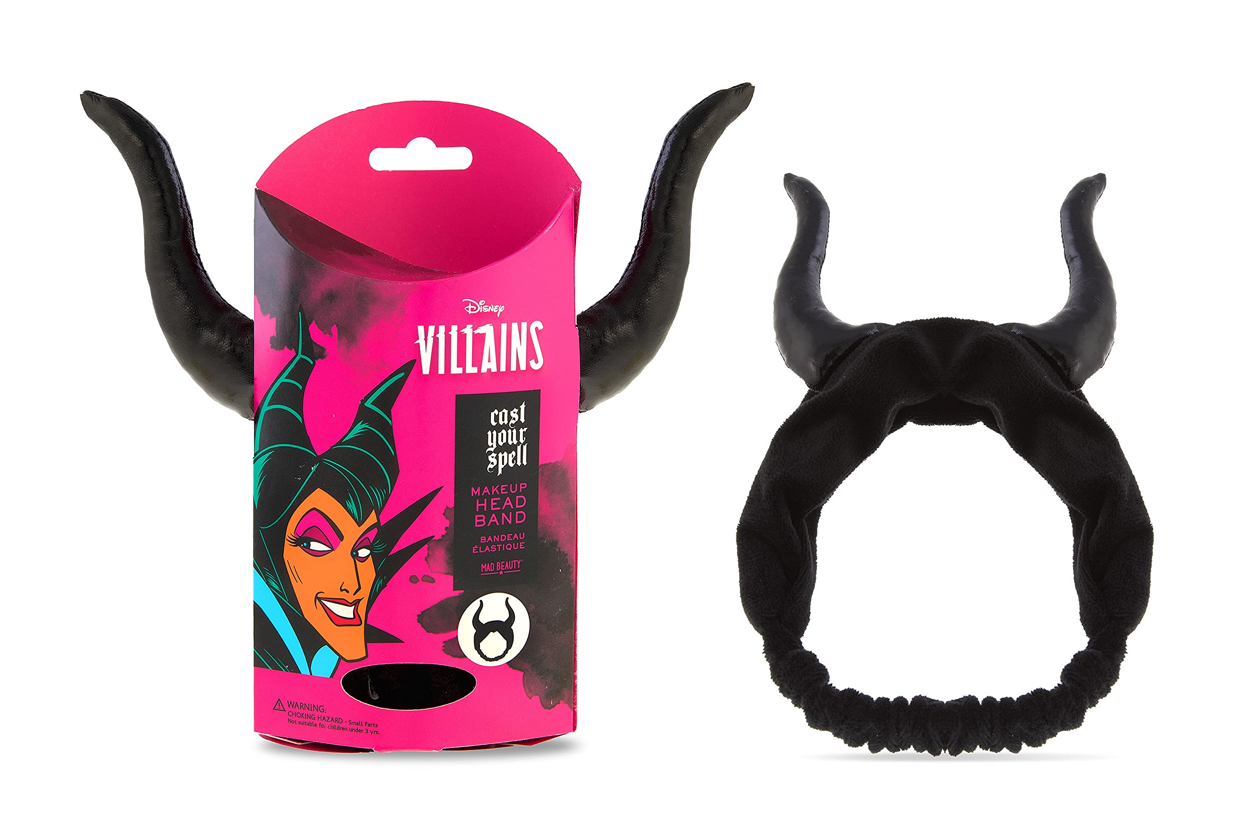 MAD Beauty, Disney Maleficent Villains Makeup Headband, Black/White