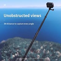 TELESIN 3 Méteres Extra Hosszú Selfie Bot Karbon Szálból, Vízálló Teleszkópos Monopod GoPro Hero 13 12 11 10 9 8 DJI Osmo Insta360 Kamerákho 6