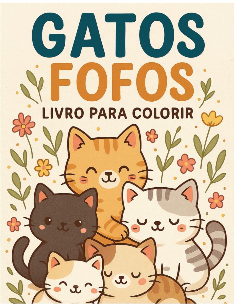 Gatos Fofos: Livro para Colorir