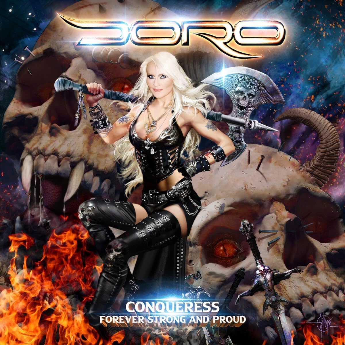 Doro Conqueress Forever Strong And Proud CD JewelCase w/ EYESORE EXCL INSERT