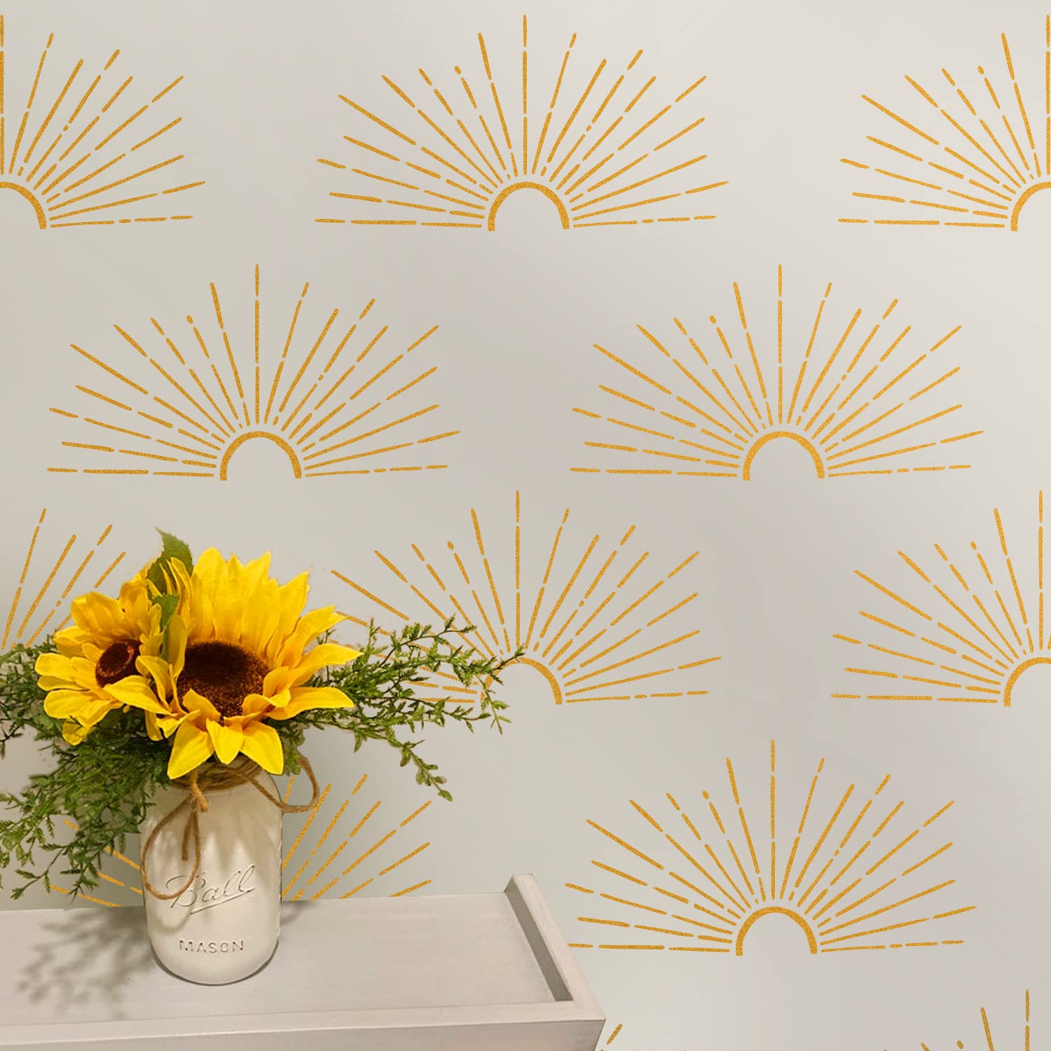 See full amazon price history chart for GSS Designs Rising Sun Stencil Boho Sunburst Wall Stencils Reusable Sunrise Stencil for Walls Home Decor Celestial Sunburst Stencils for Painting GSS Designs Rising Sun Stencil Boho Sunburst Wall Stencils Reusable Sunrise Stencil for Walls Home Decor Celestial Sunburst Stencils for Painting (B0BMKRXLTS) Amazon Price History, Amazon Price Tracker