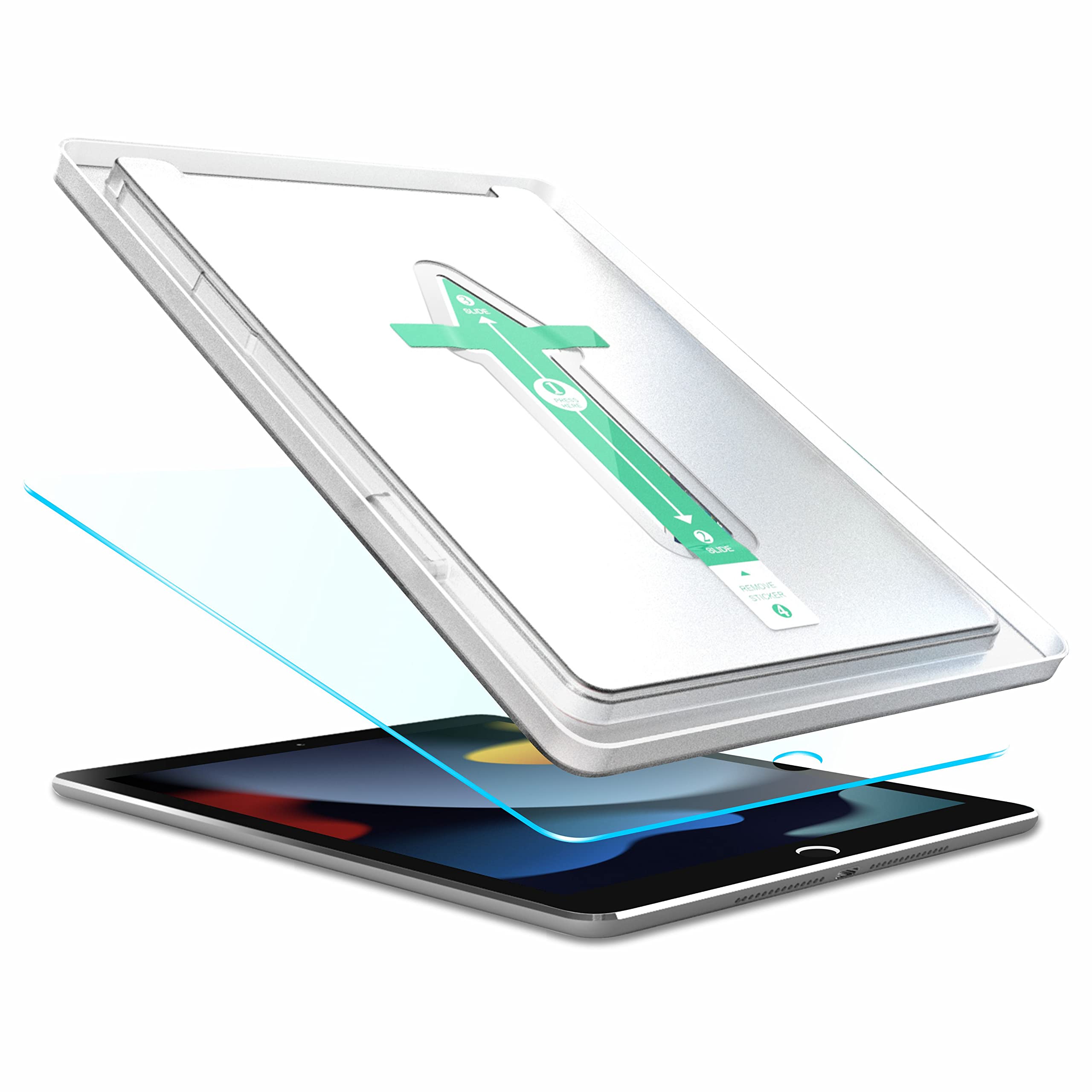 Affix Easy Fix Tempered Glass Screen Guard Protector for iPad 9 (2021) / iPad 8 (2020) / iPad 7 (2019) (10.2 Inch) | Easy Installation Frame | Case-Friendly - Pack of 1 (B09GK1WB63) Amazon Price History, Amazon Price Tracker