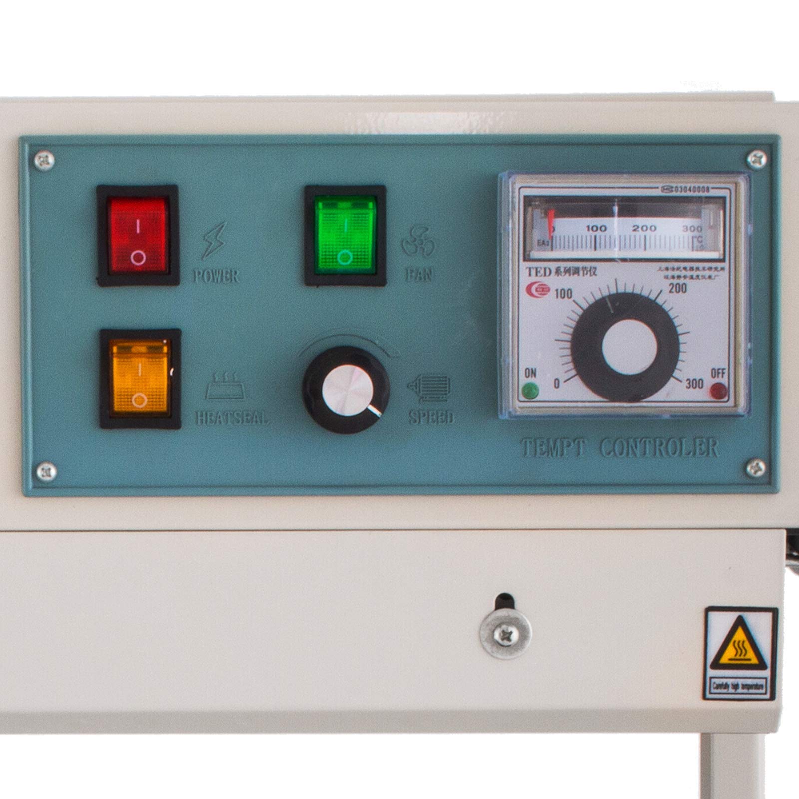 Máquina automática de sellado continuo con control digital de temperatura para un embalaje eficiente de películas de bolsas