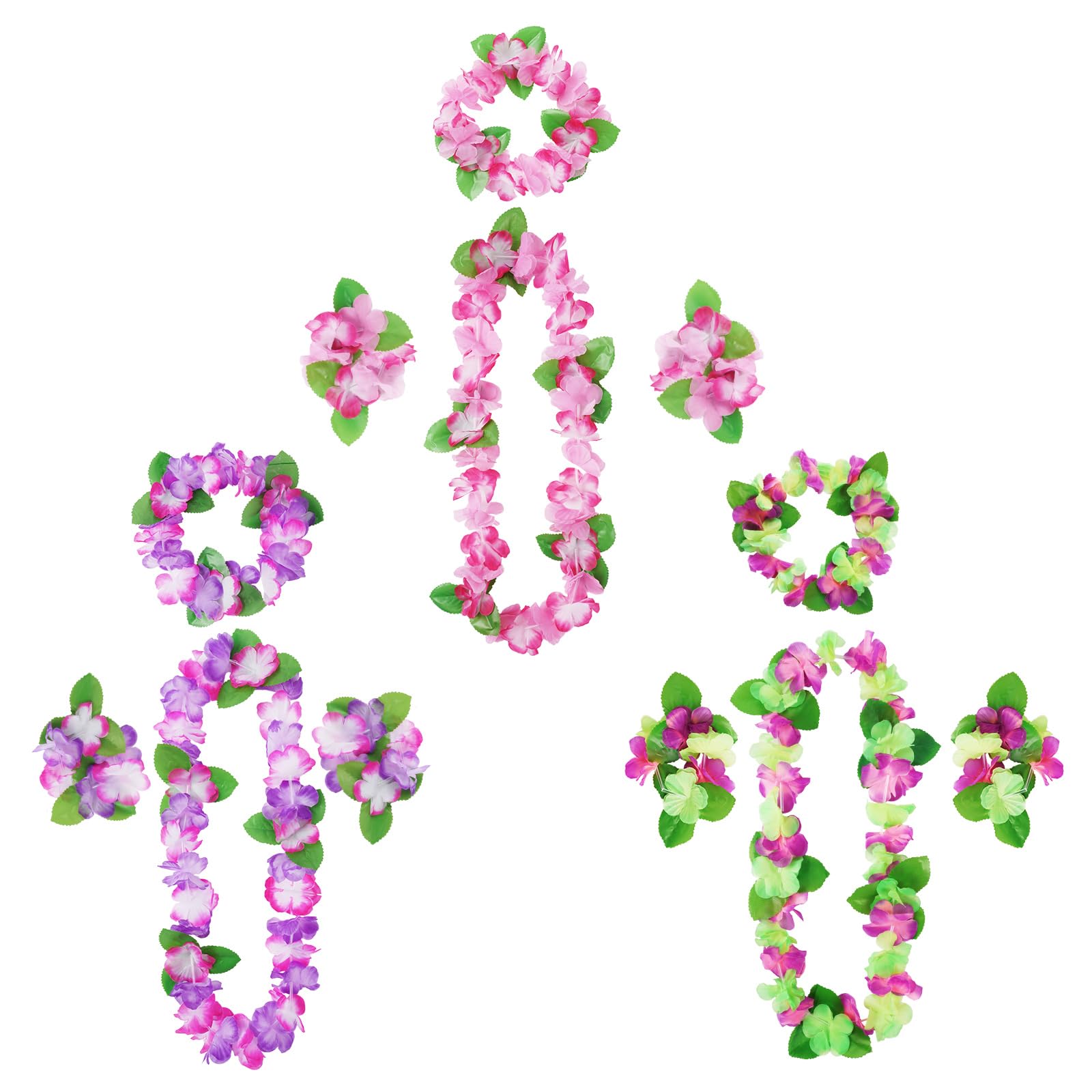 Aomig Hawaiian Garlands Hawaiian Leis Set