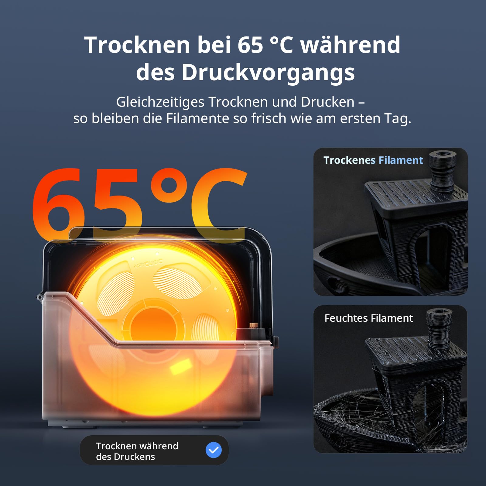 Anycubic Kobra S1 Max Combo 3D Drucker Groß, 65 °C aktive Kammerheizung, Vollständig Geschlossene CoreXY-Struktur, Druck mit maximal 16 Farben, Druckgröße 350x350x350 mm