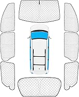 Vista 21 de KMF - Parasol de repuesto para parabrisas, cubierta para ventana lateral y trasera, cubierta protectora para visor, para campamento, bebé, bloqueo