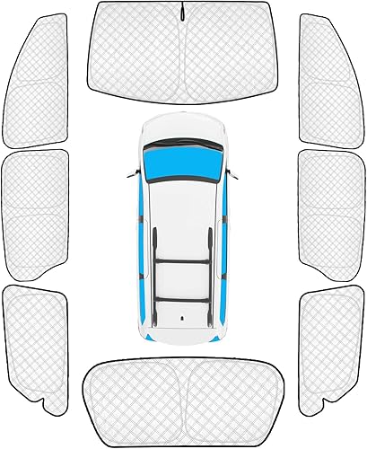 Miniatura 47 de KMF - Parasol de repuesto para parabrisas, cubierta para ventana lateral y trasera, cubierta protectora para visor, para campamento, bebé, bloqueo