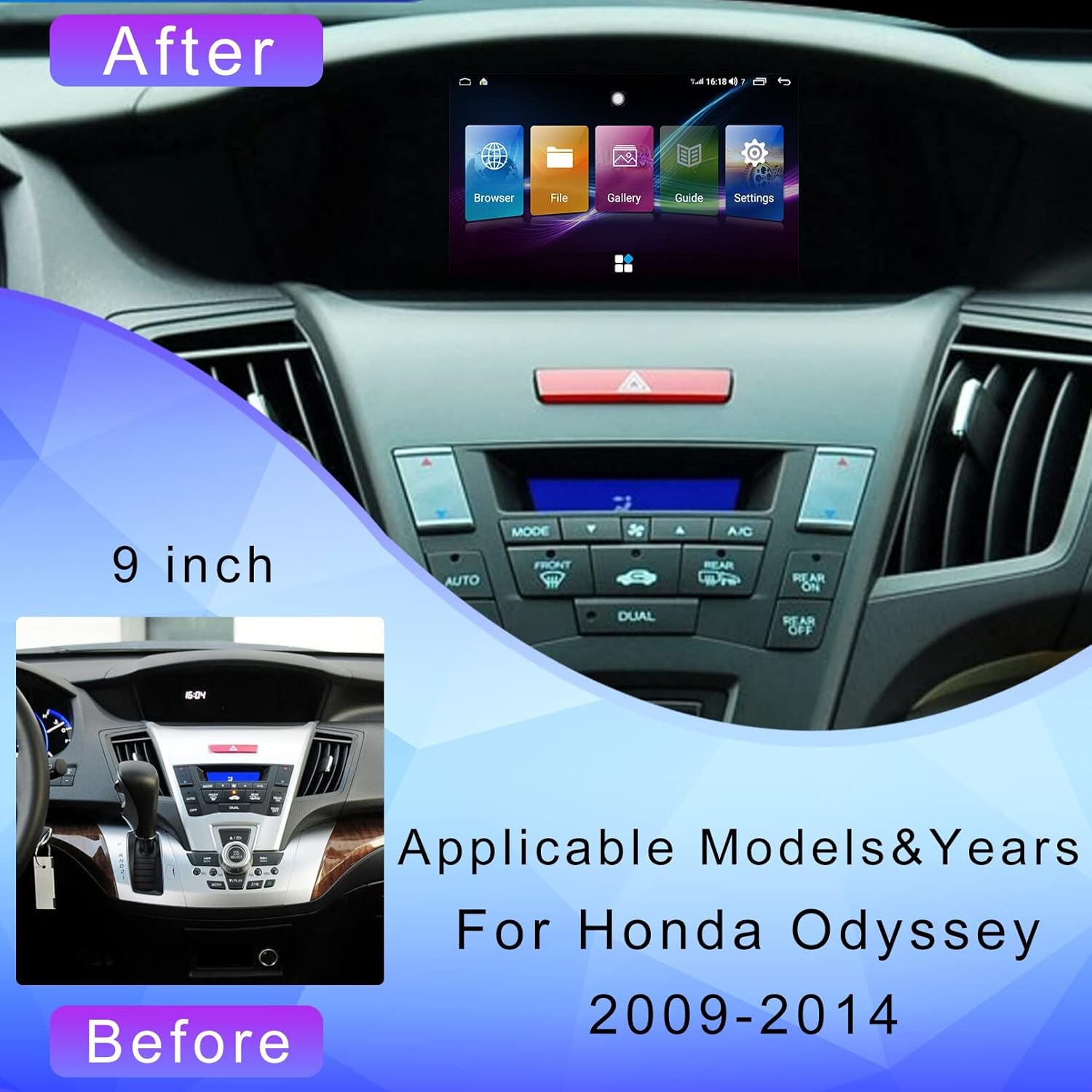 Amazon.com: car Radio Stereo for Honda Odyssey 2009-2014,car Audio