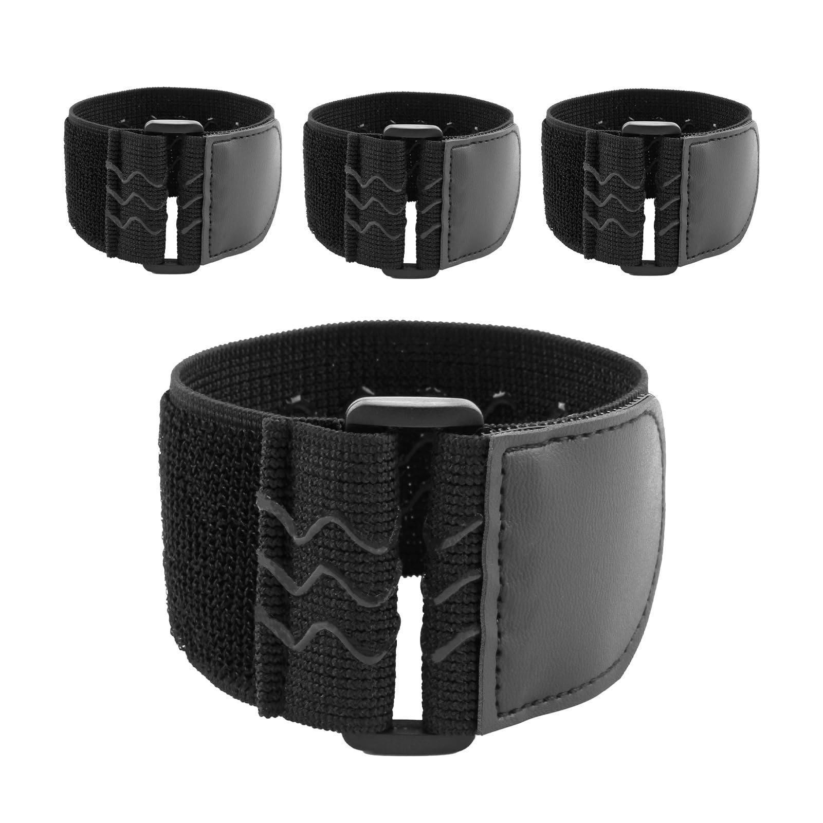 4 PCS Cinturini Elastici con Chiusure a Strappo, 30 x 5cm, Cinghie Fissaggio, Ricambio per Fascette, Robuste e Versatili per Pantaloni, Bici, Sci e Altro