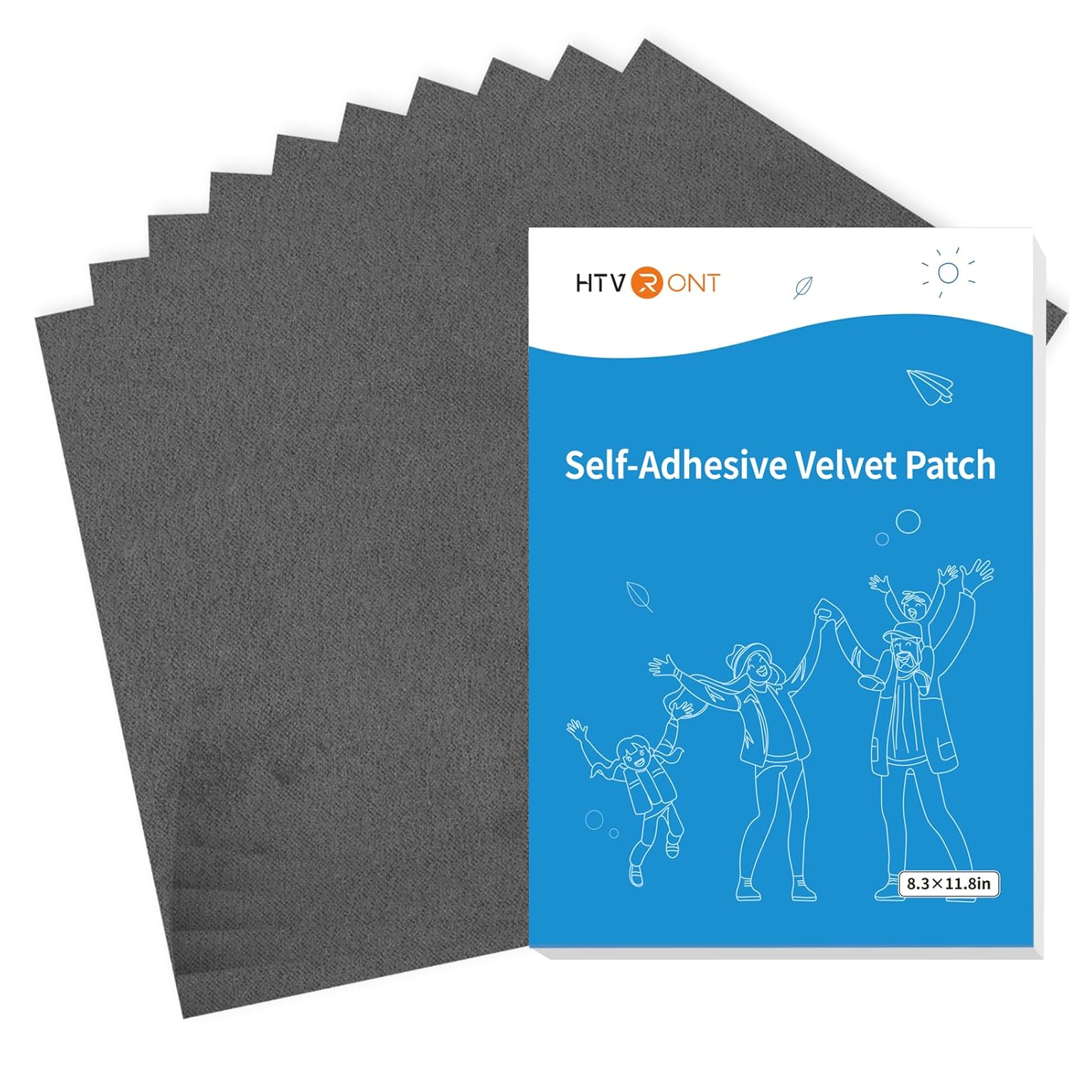 HTVRONT Couch Patch Repair Fabric 10 Sheets 8.3×11.8in