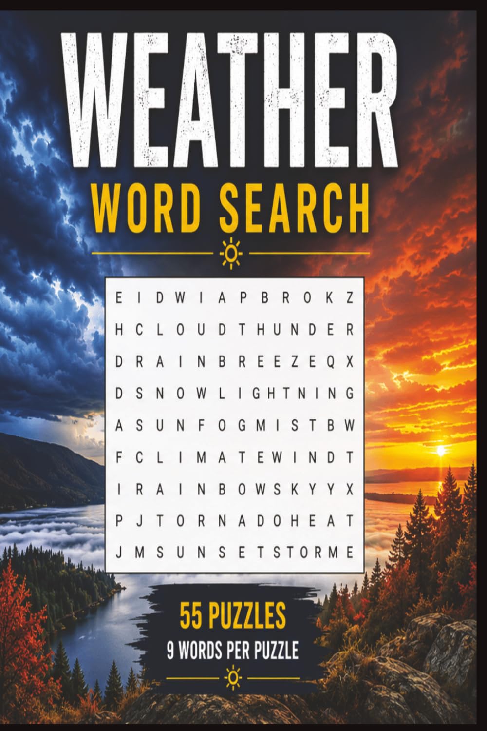 Extreme Weather Word Search: Easy to read print about hurricanes, tornadoes, lightning, storms, clouds, climate and more | 6 x 9 inches, 113 pages | ... travel, holidays and storm lovers everywhere
