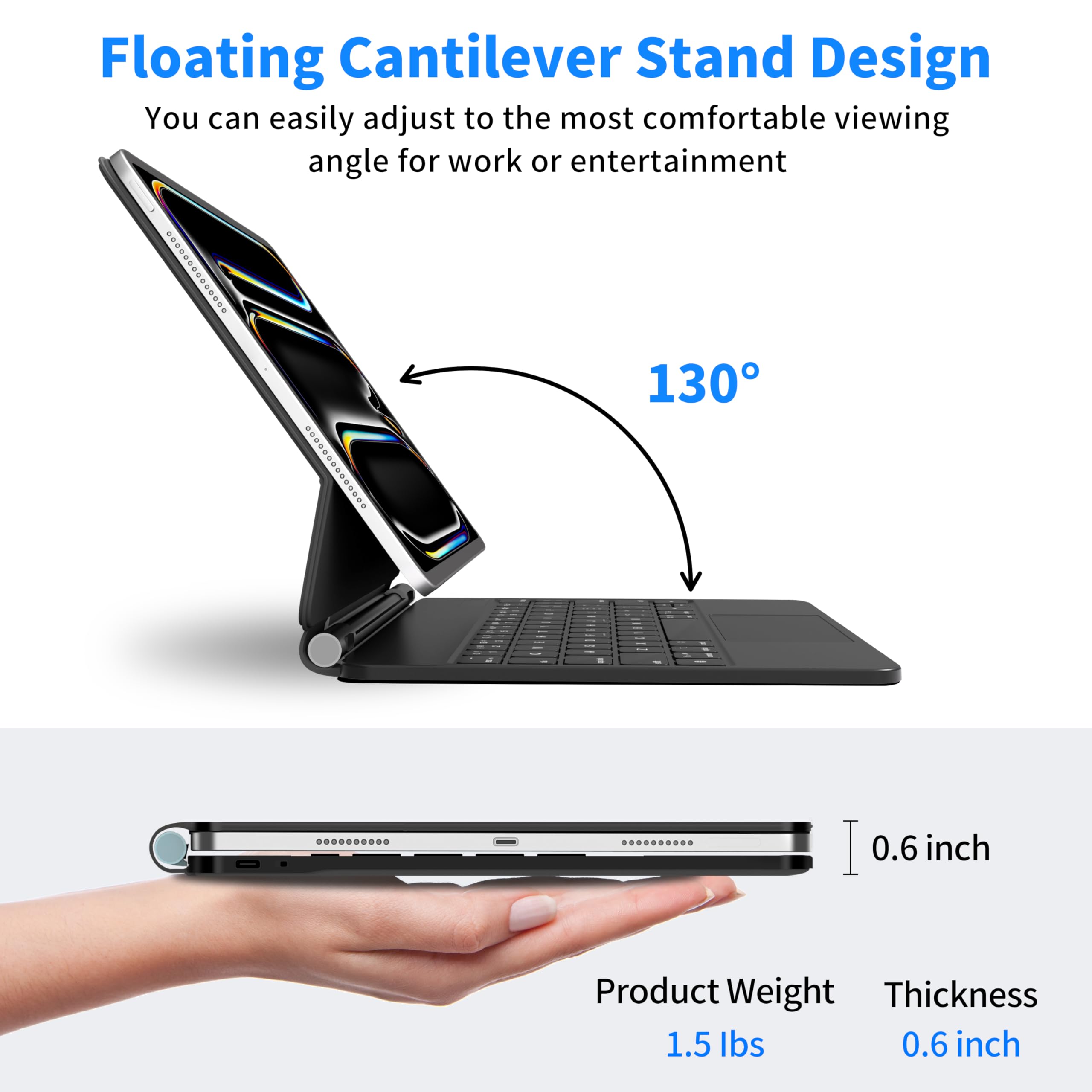 Amazon.com: Magic Keyboard iPad Pro 11 Inch (M5 2025/M4 2024),ipad