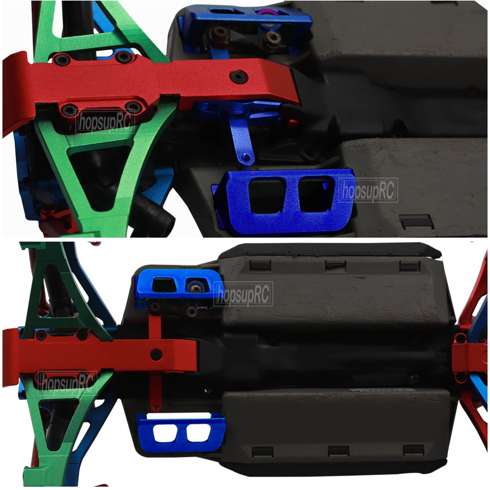 HopsupRC Aluminum Servo Guard & Bellcrank For 1/16 Traxxas E-Revo/Mini Summit/Slash