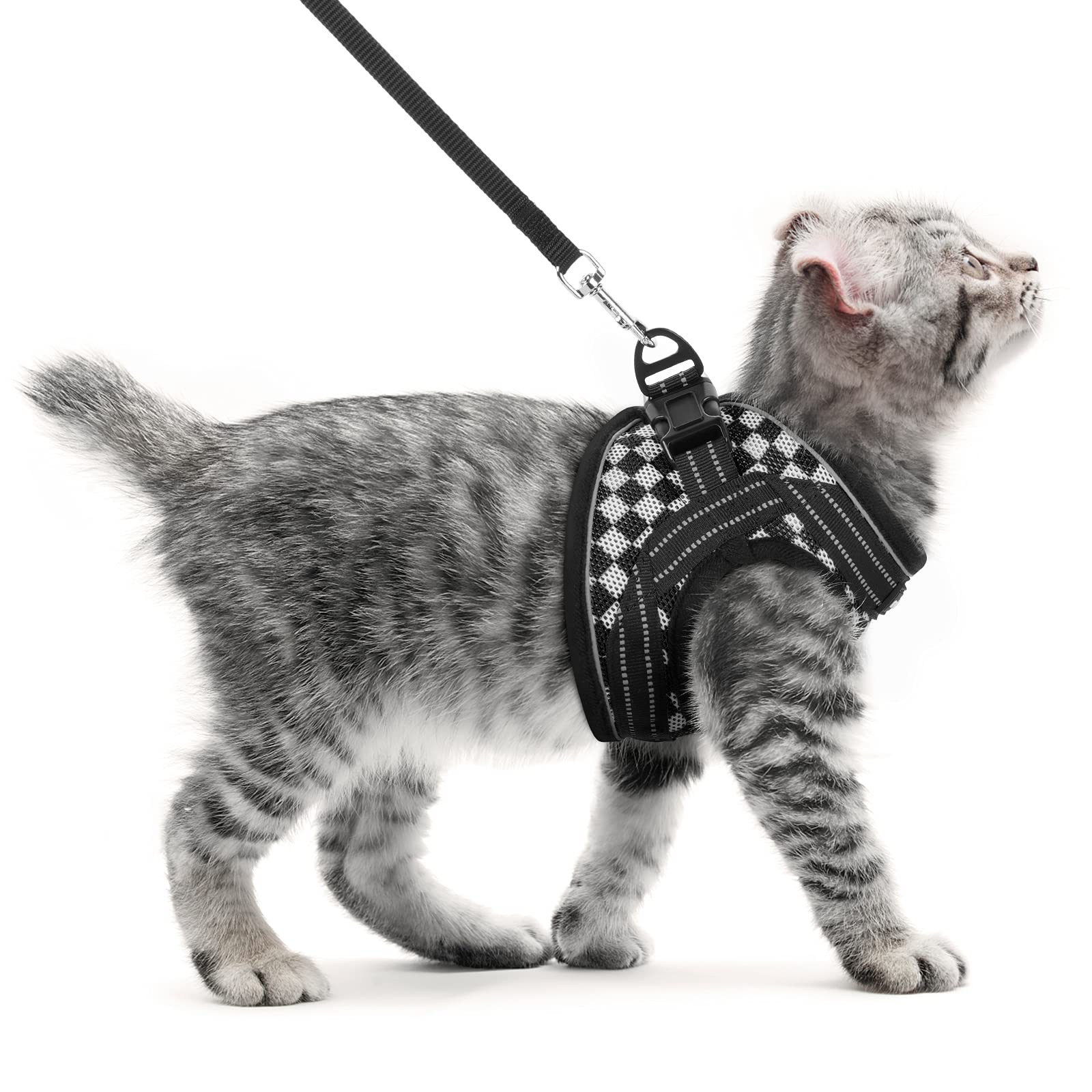rabbitgoo Cat Harness and Leash, Escape Proof Cat Walking Harness