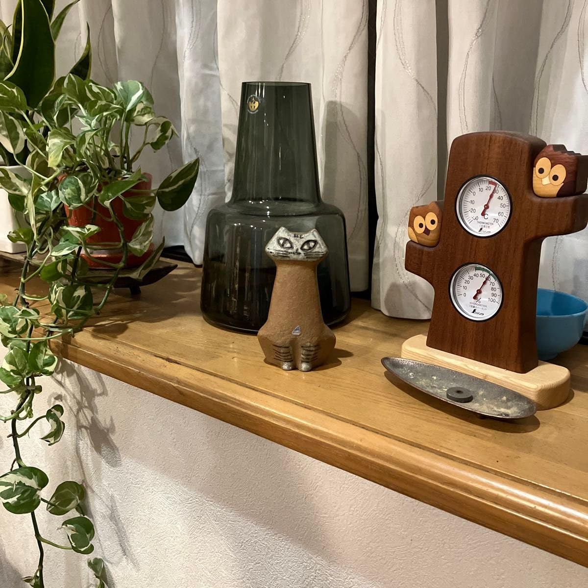 リサラーソン お座りした猫工芸品置物Lilla Zoo 猫 ヴィンテージ