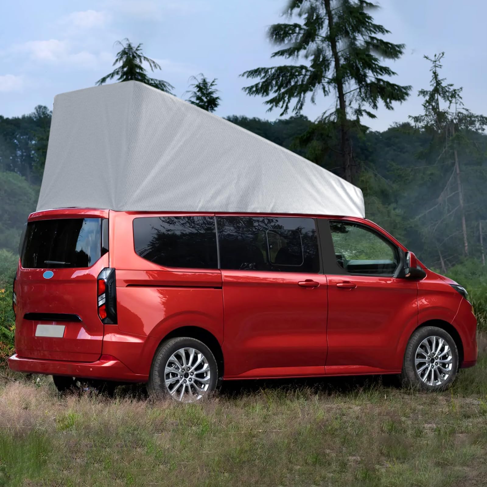 Protezione del Tetto Sollevabile Sostituzione per Ford Transit Custom, Tenda da Tetto per Camper con Protezione dalle Intemperie per Tetto a Scomparsa, Non Adatto per Tetti Ristrutturati