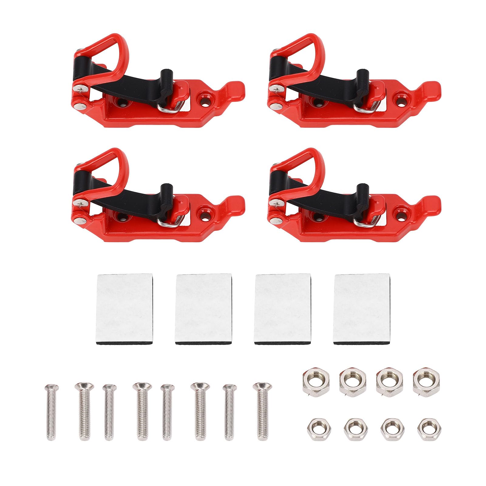 4 Pièces Support de Pelle de Galerie de Toit Support de Pelle de Toit Pinces en Caoutchouc en Métal Accessoires de Pince Kit de Montage Mural Accessoires de Voiture pour Barres de Bateaux