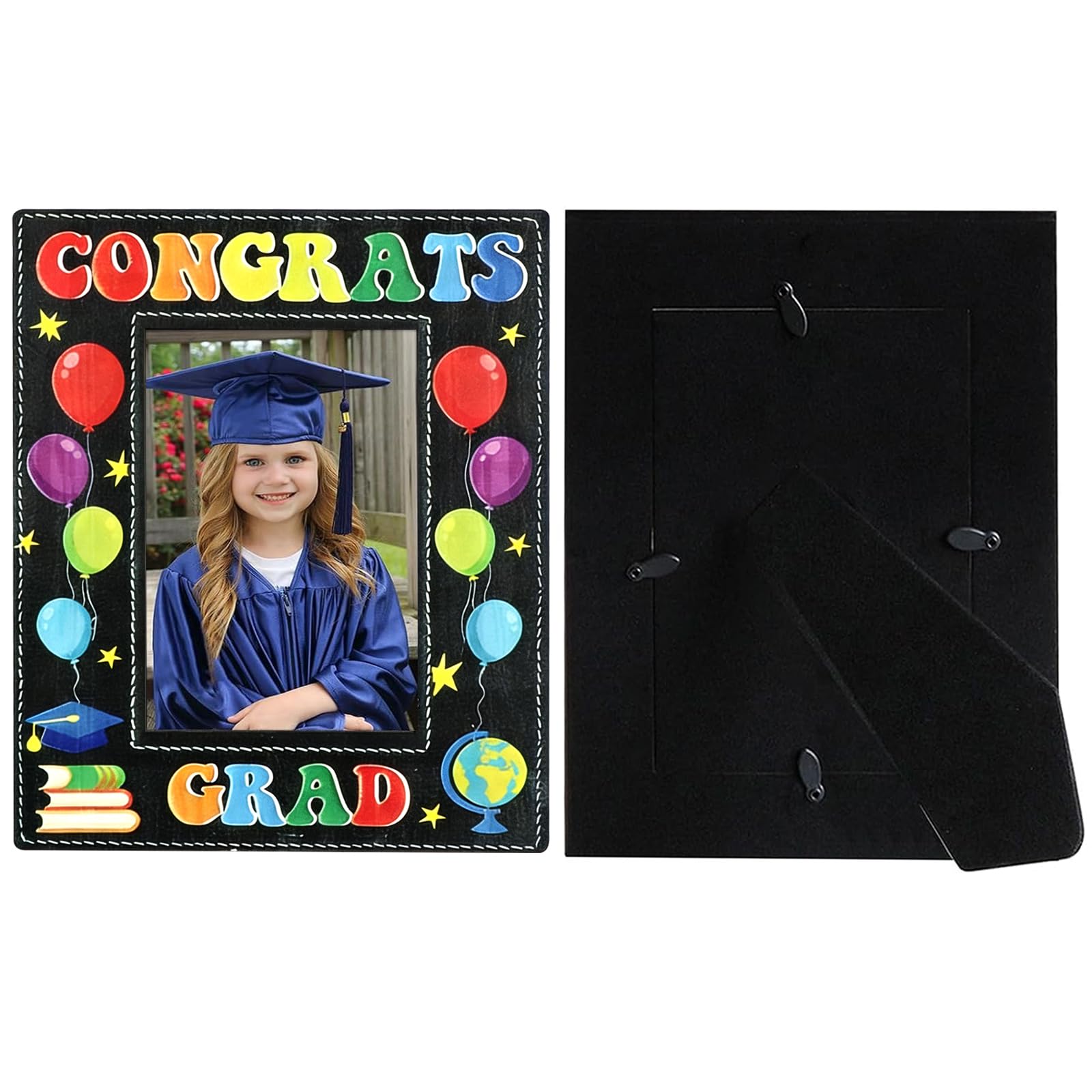 Preschool Graduation Gifts Photo Frame Class of 2026 “Congrats Grad” Gifts for Kids Son Daughter to Display Graduation Memories for Photo Booth Backdrops, Welcome Tables And Desk Decor 4"x6"