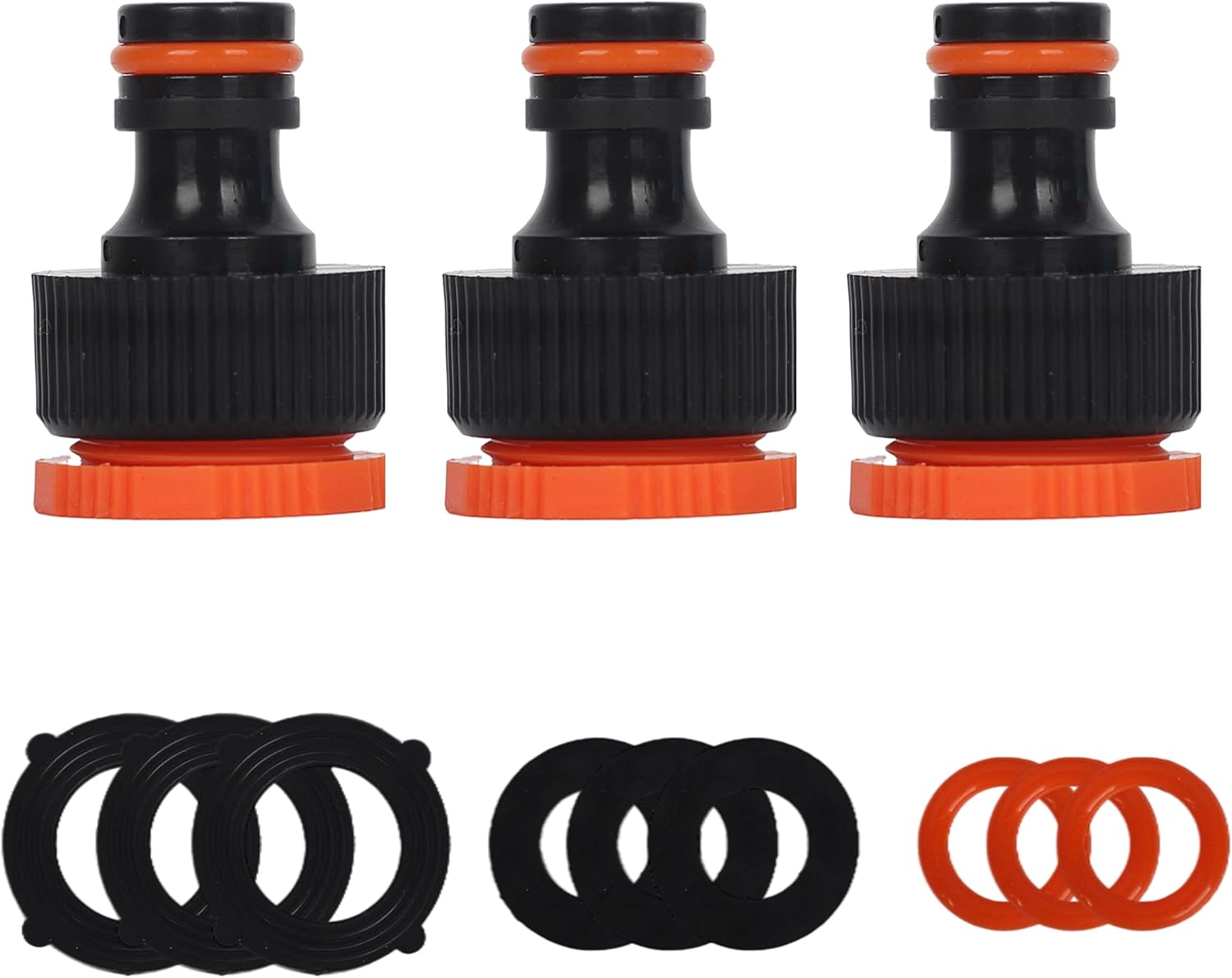 YAAVAAW 3pack Garden Hose Outdoor Tap Connector Adapter,BSP Threaded