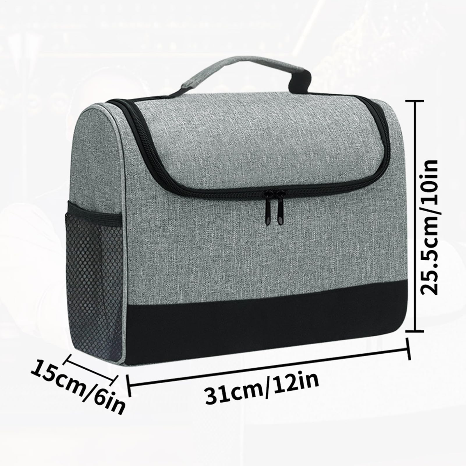 Borsa da viaggio per bartender, custodia da viaggio, porta attrezzi, manico rinforzato, pratico porta da bar, per interni, cucina, cortile, picnic, riunioni