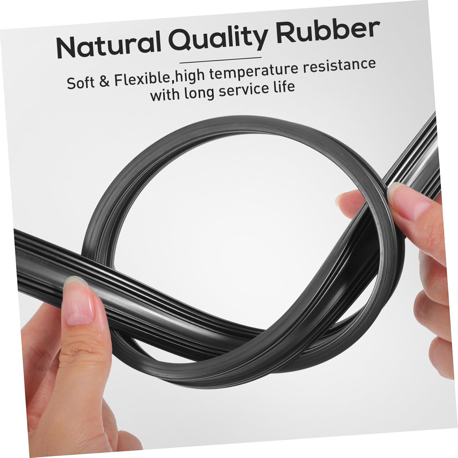 Mikinona 10pcs Automobile Rubber Strips Frameless Windshield Wiper Strips Weatherproof Noisy