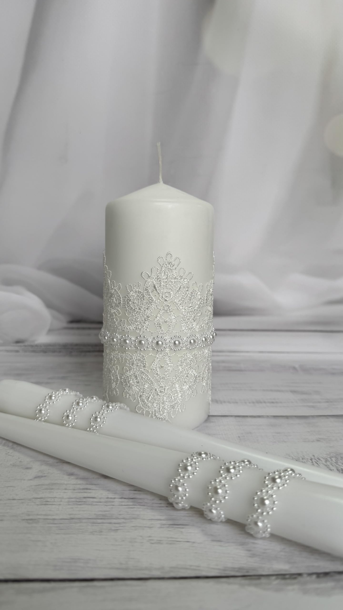 Unity Candles For Sale Boho Wedding Unity Candle Set (3-Piece) With ...