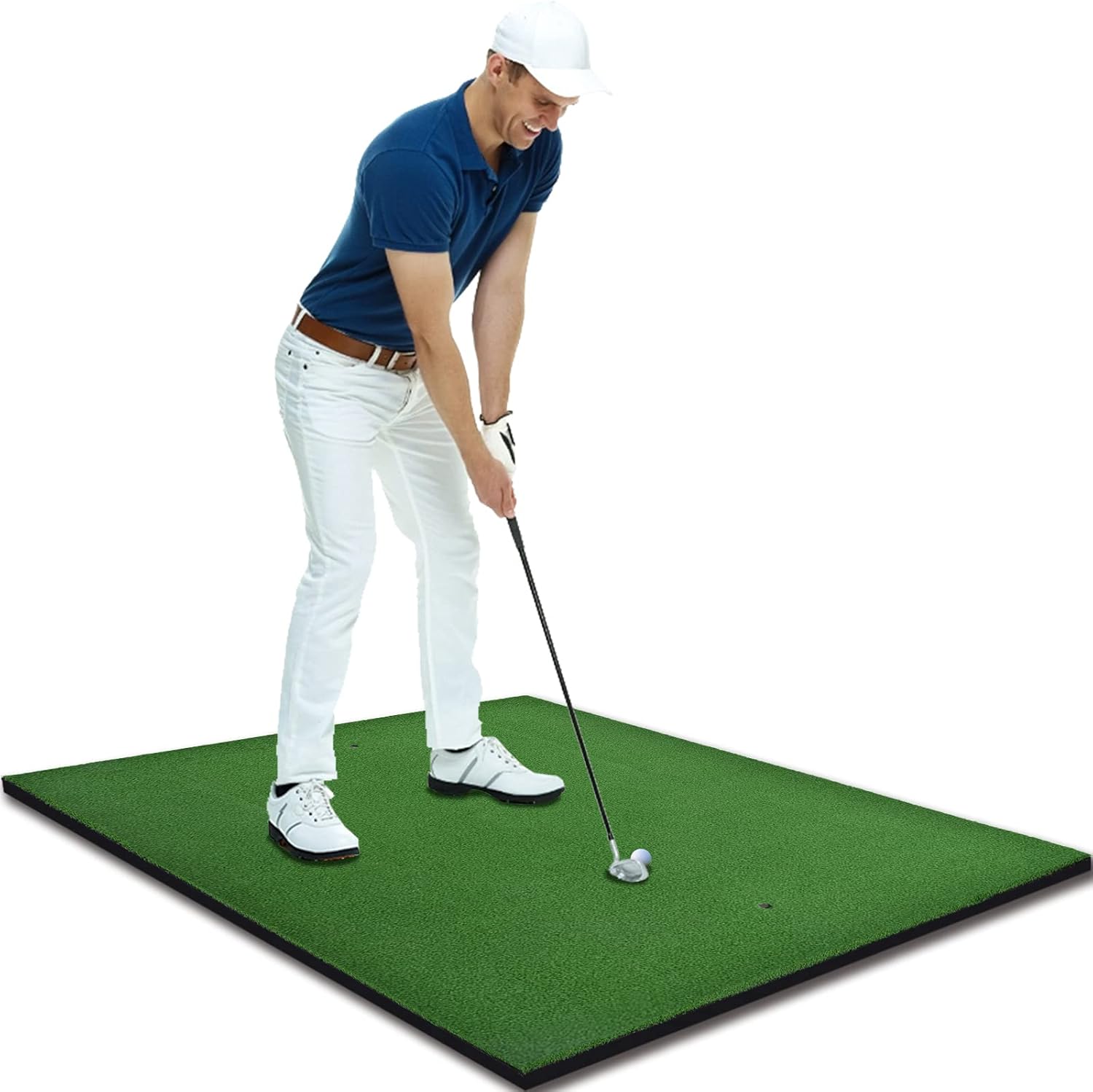 Doubleriver Golf Hitting Mats,Golf Hitting Practice Mat,Golf Turf Practice Mat,Golf Hitting Mats for Indoor/Outdoor 50x40in : Sports & Outdoors