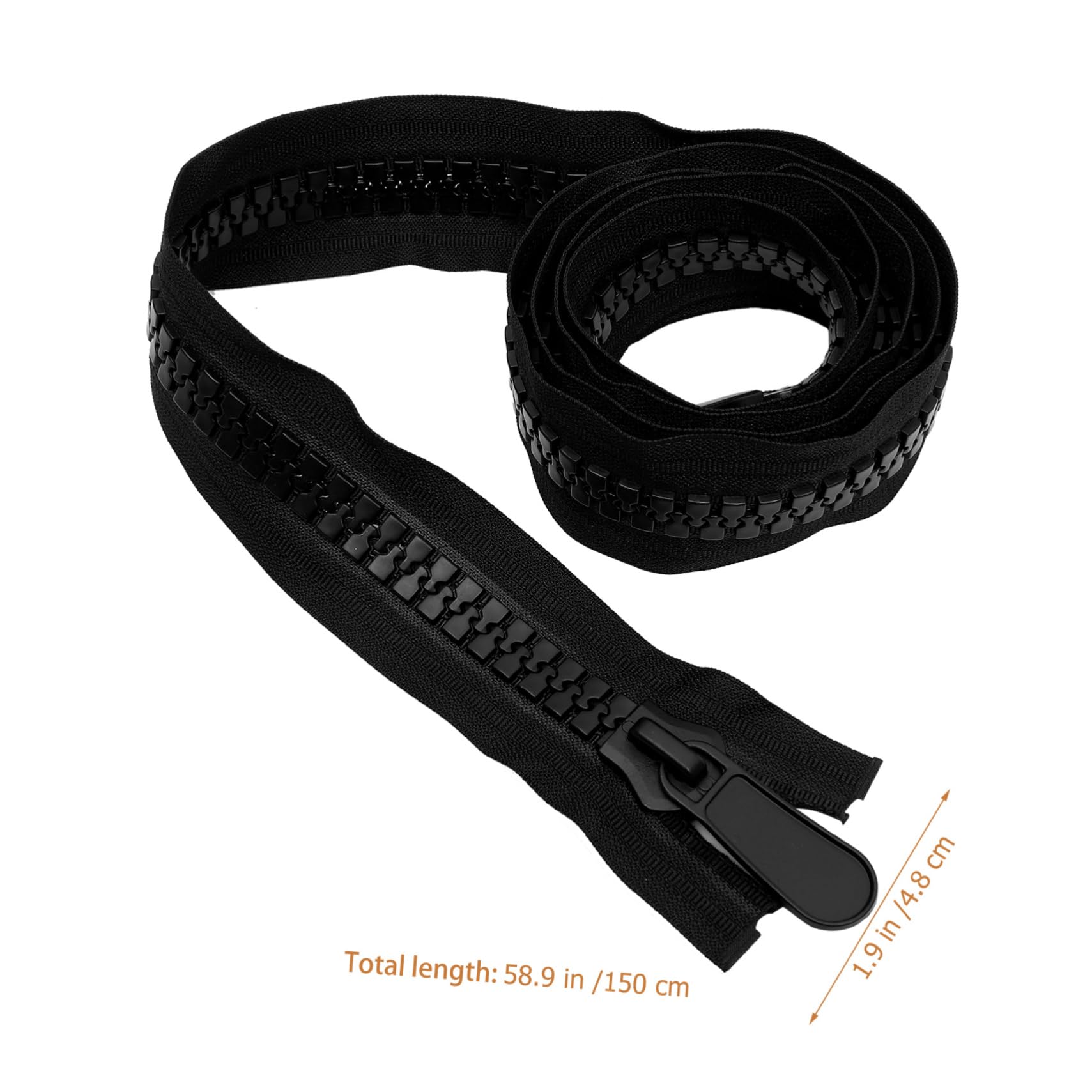 DIYEAH 2 Piezas Cremallera de doble cabezal n.º 20 cremallera de 2 vías cremallera para abrigo deslizador de reemplazo de cremallera cremalleras para coser largo chaqueta Accesorios paño