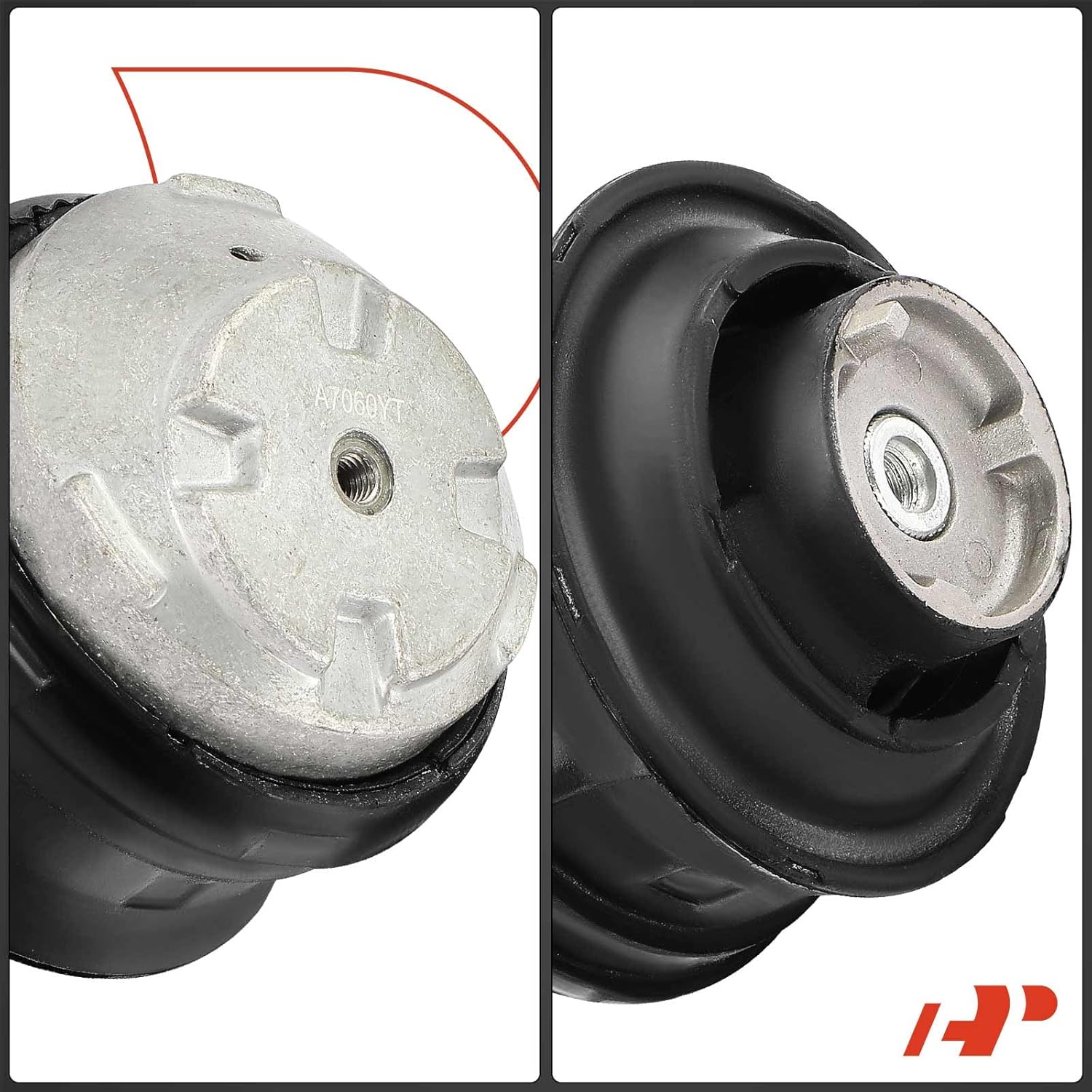 A-Premium 2PCS Front Left and Right Engine Motor Mount Kit Compatible with Mercedes-Benz C220 1994-1996, C230 1997-2000/2002, C280, C43 AMG, E300, SLK230, SLK32 AMG, SLK320, CLK320, CLK430, CLK55 AMG