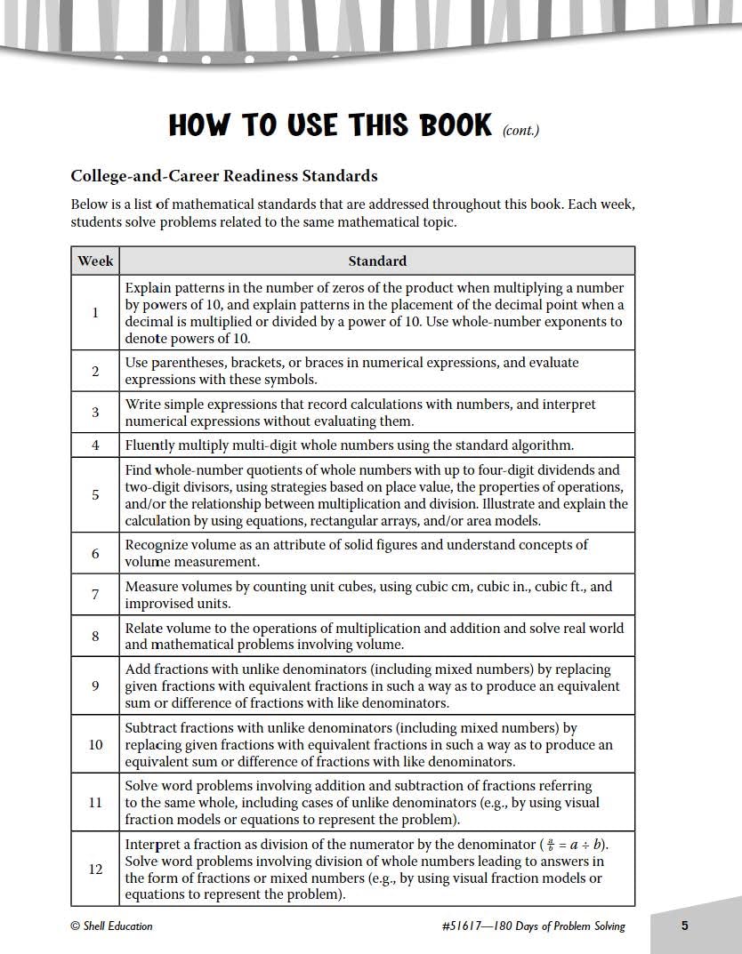 180 Days of Problem Solving for Fifth Grade - Build Math Fluency with this 5th Grade Math Workbook (180 Days of Practice) - Image 4