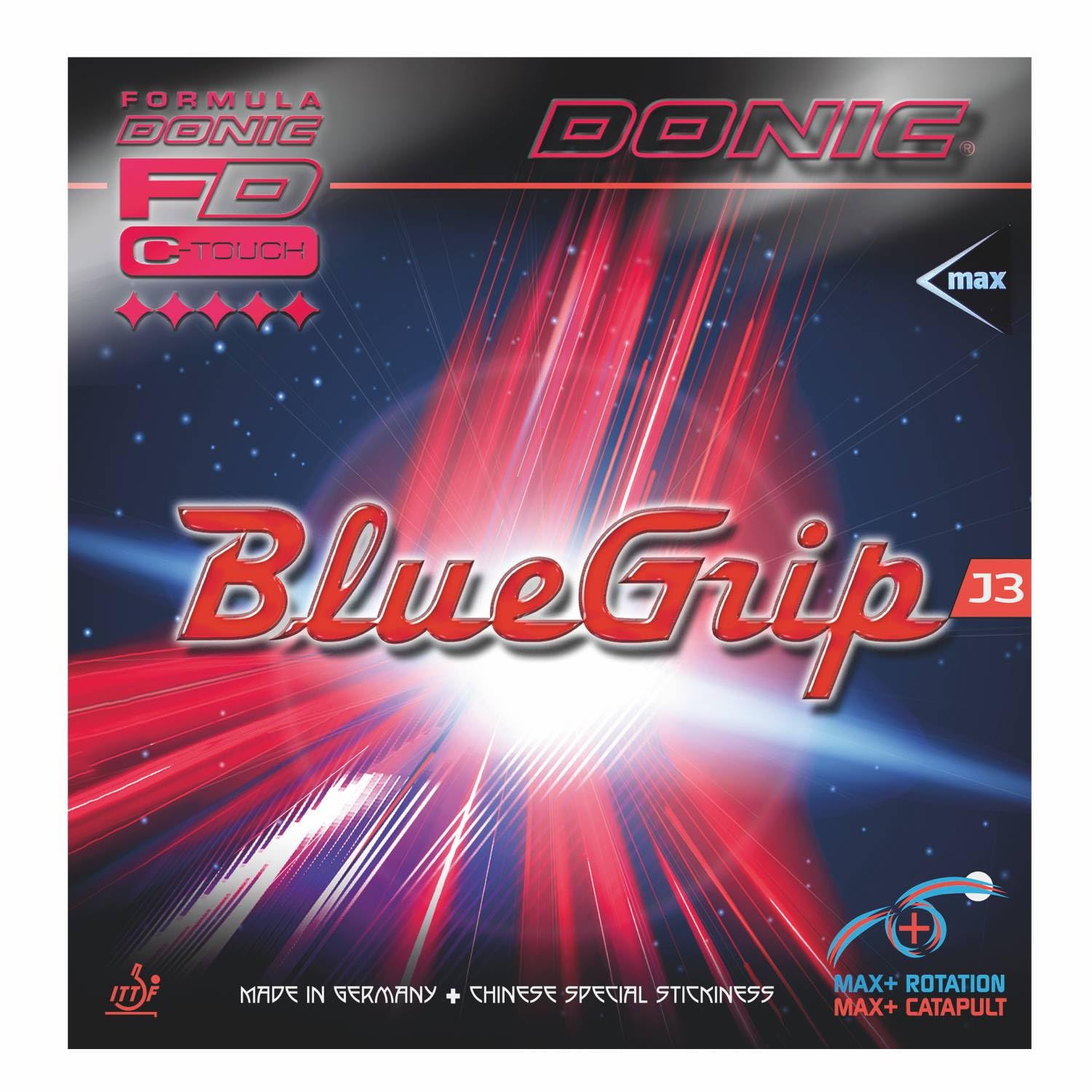 DONIC Bluegrip J3 Max Table Tennis Rubber, Colour - Black-image-22