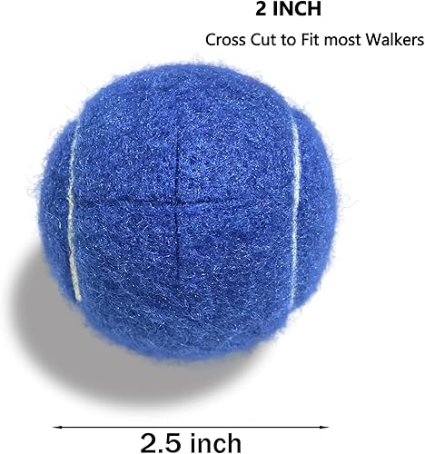 Miniatura 2 de ZUJEAM Pelotas de tenis Walker, pelotas de tenis precortadas para caminantes, pelotas de deslizamiento para sillas, escritorios, patas de muebles y