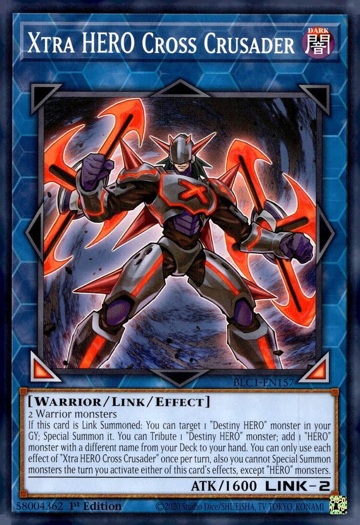 Amazon.com: YU-GI-OH! Xtra Hero Cross Crusader - BLC1-EN157