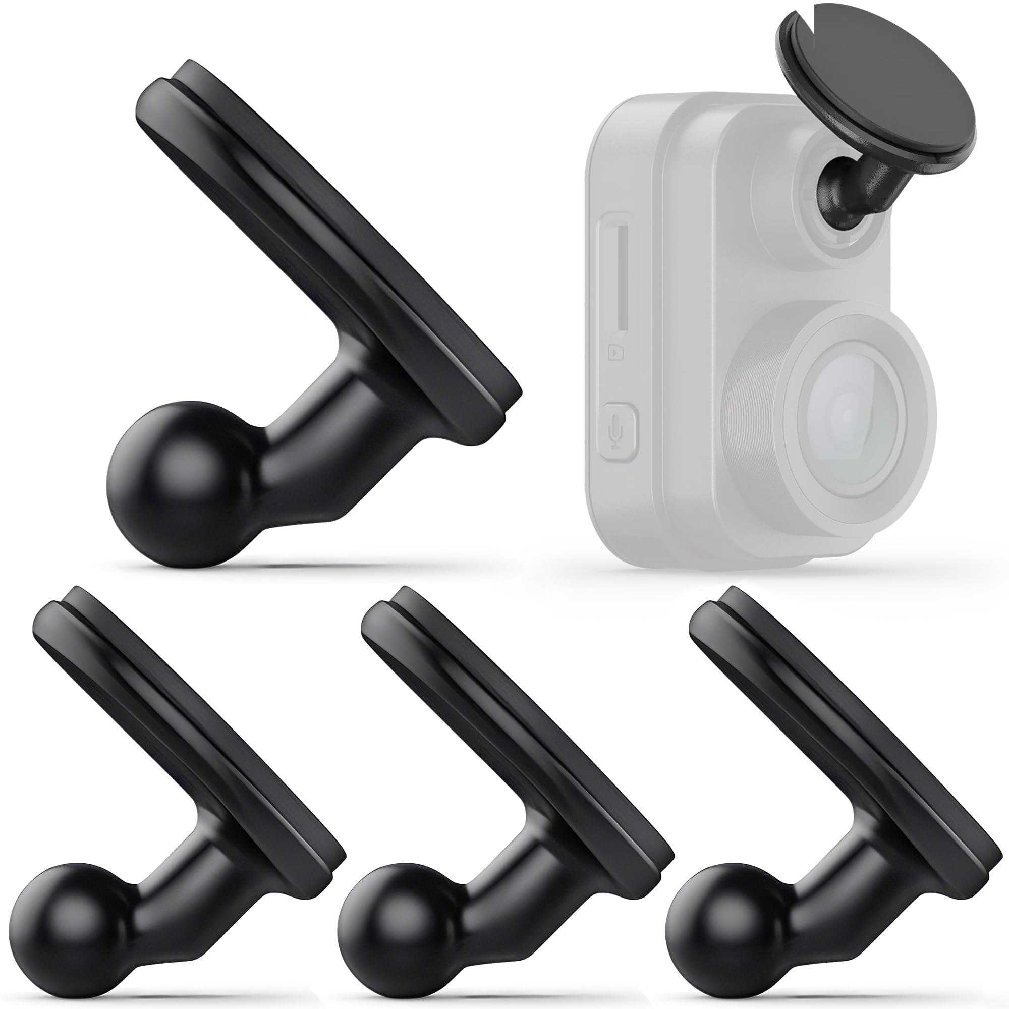 4 PCS Low Profile Adhesive Mounts Compatible with Garmin Dash Cam Mini 2 Mini 3 45 46 47