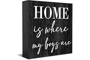 Home Is Where My Boys Are Sign Home Decor