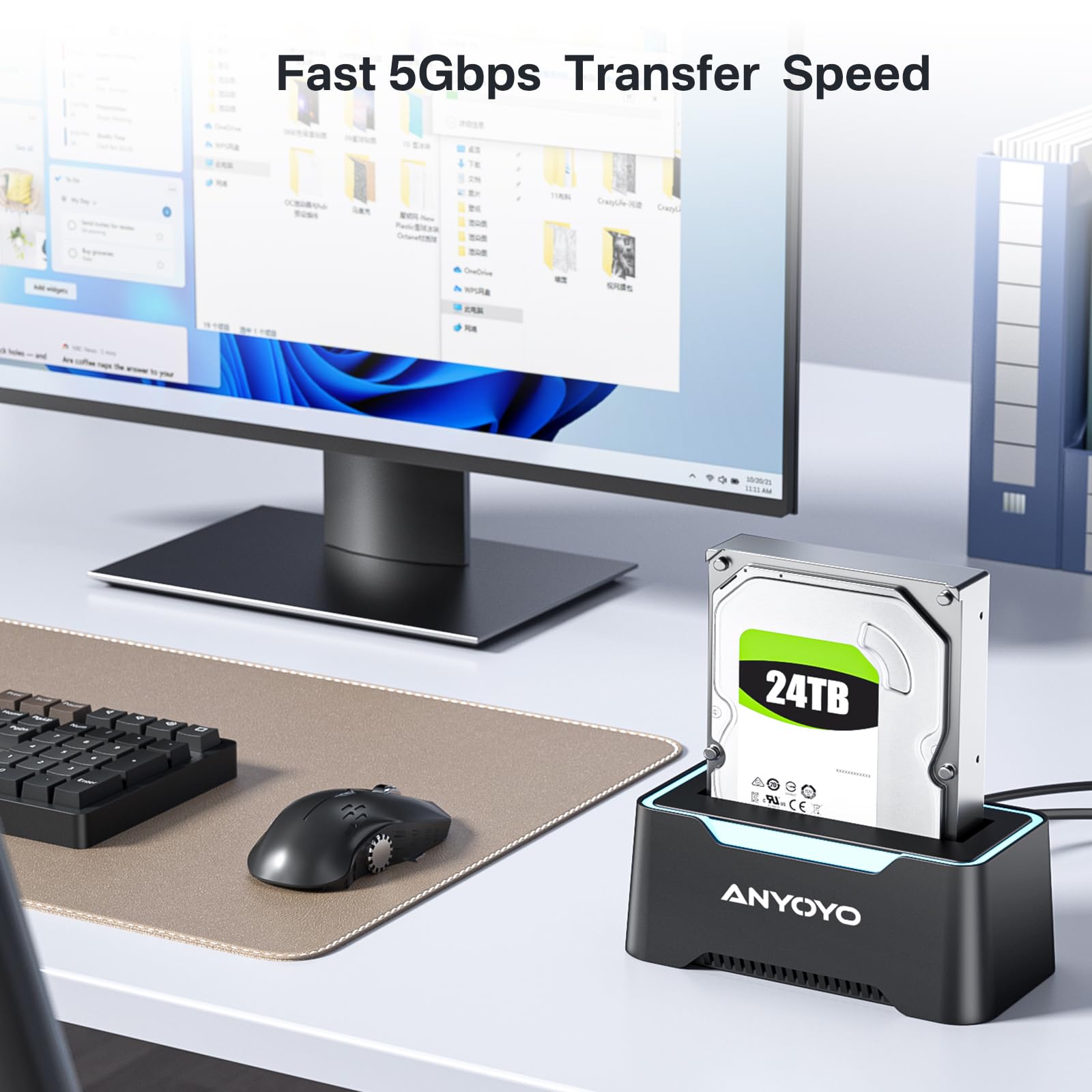 USB-C Hard Drive Docking Station, 2.5