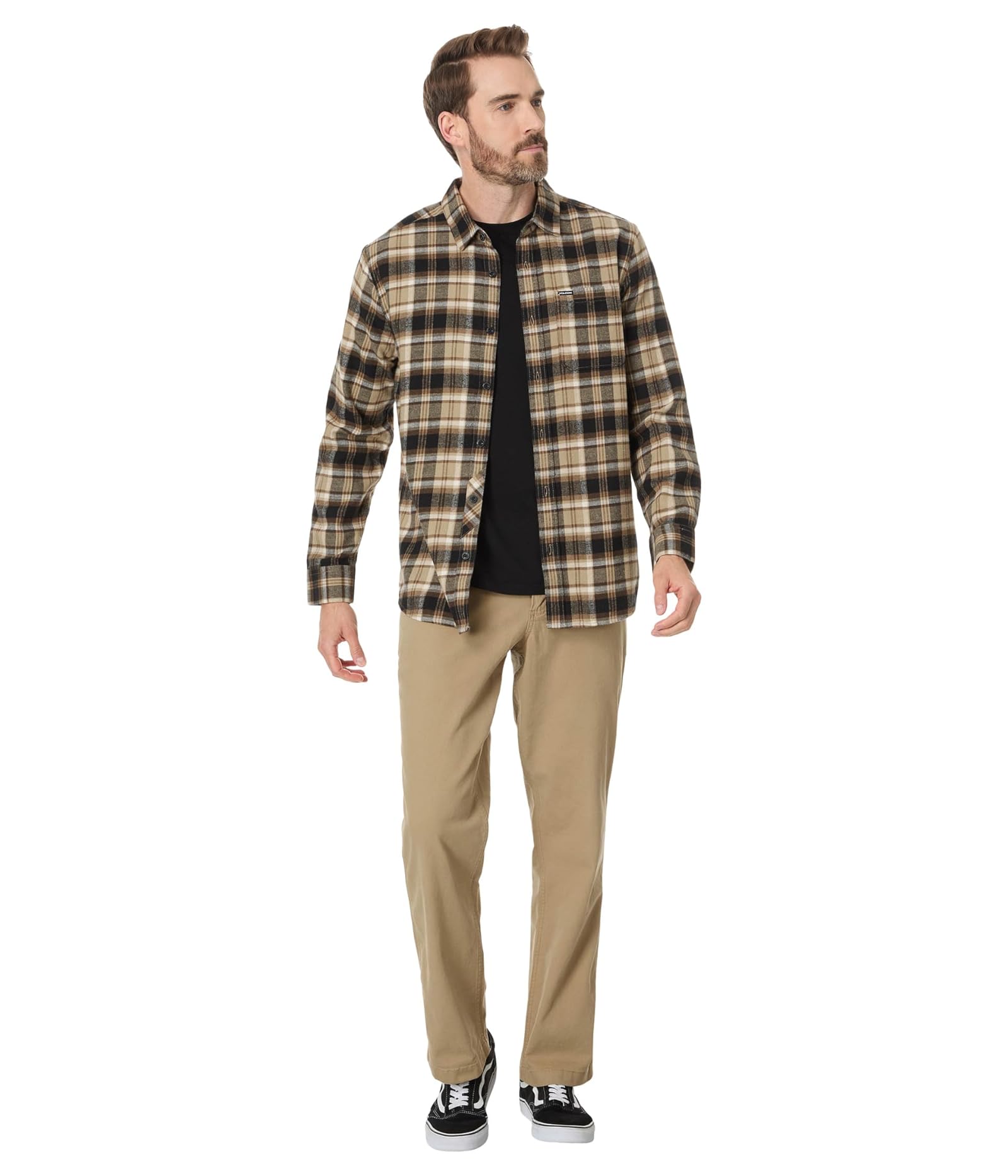 Man's Shirts & Tops Volcom Caden Plaid Long Sleeve - Picture 13 of 17