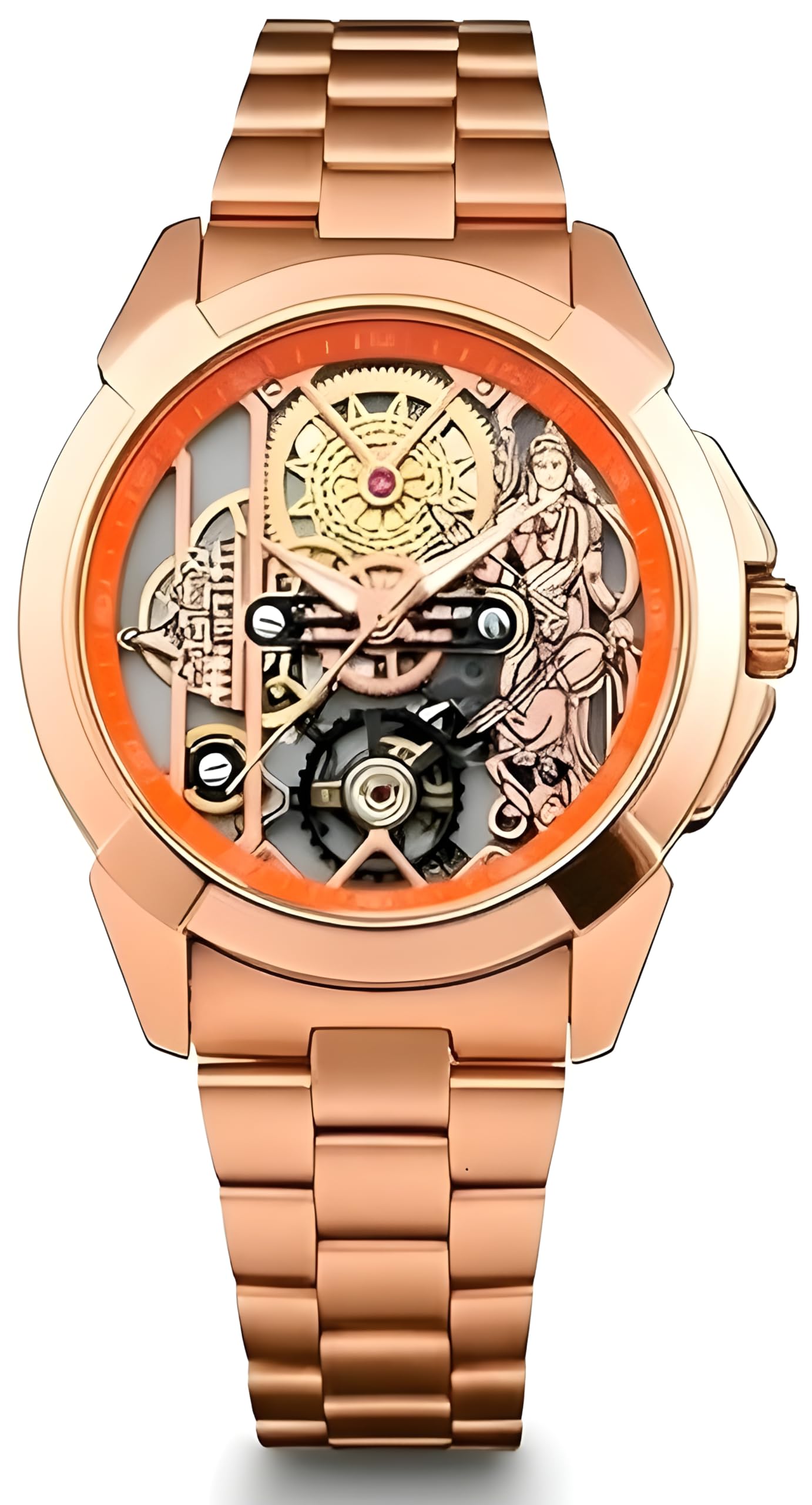 Ram Janmabhoomi Rose Gold Edition Watch for Men & Women Elegant Finish (Rose Gold) Pack of 1-image-18