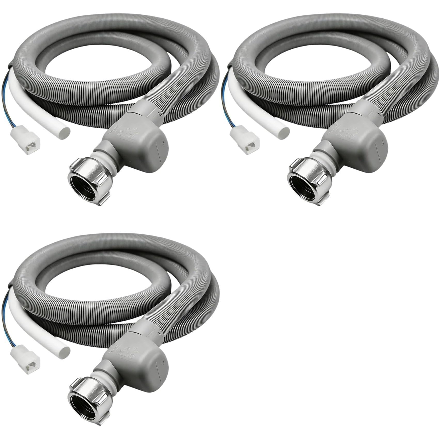 Aundhegrtt 3X Aquastop Inlet Hose Dishwasher 1.85m Universal, Water Hose for Dishwasher & Washing Machine with Water Stop, 3/4 Inch