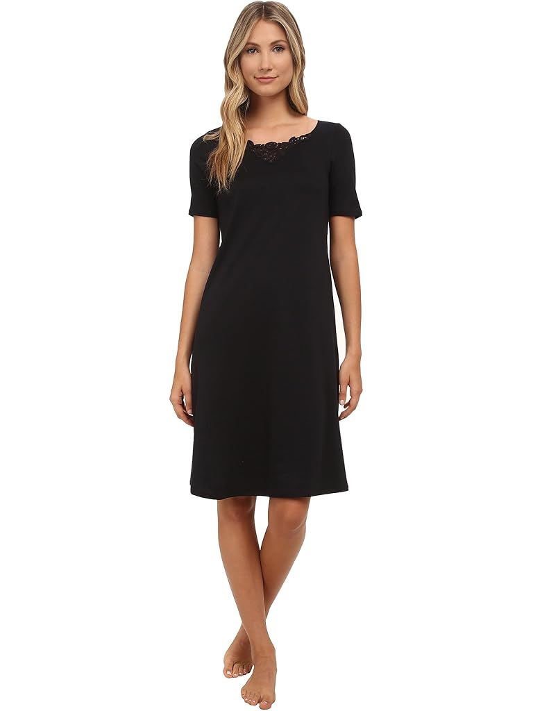 Hanro Isabeau Short Sleeve Gown