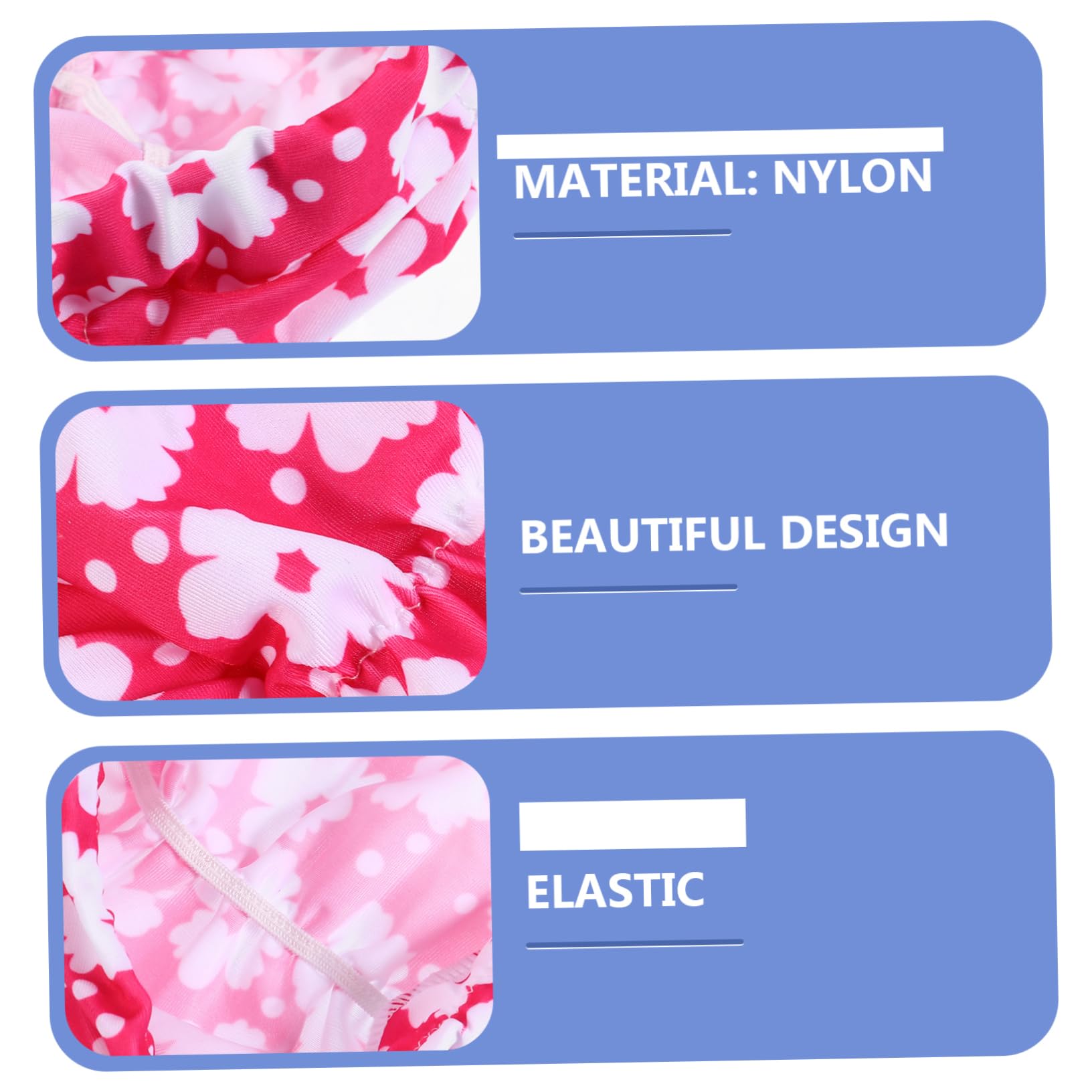 Kisangel Gorro De Baño Estampado Baños Largo Gorra De Toalla De Baño Natación para Adultos Gorro De Natación para Impermeable Tapa Gafas De Natación Algodón