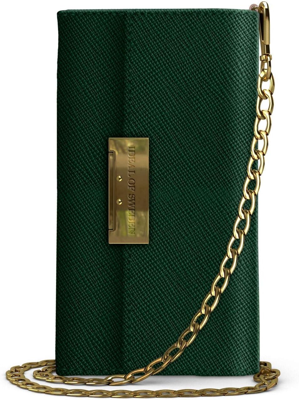 IDEAL OF SWEDEN Kensington Clutch Bag for iPhone X/XS (Green), Green, Small