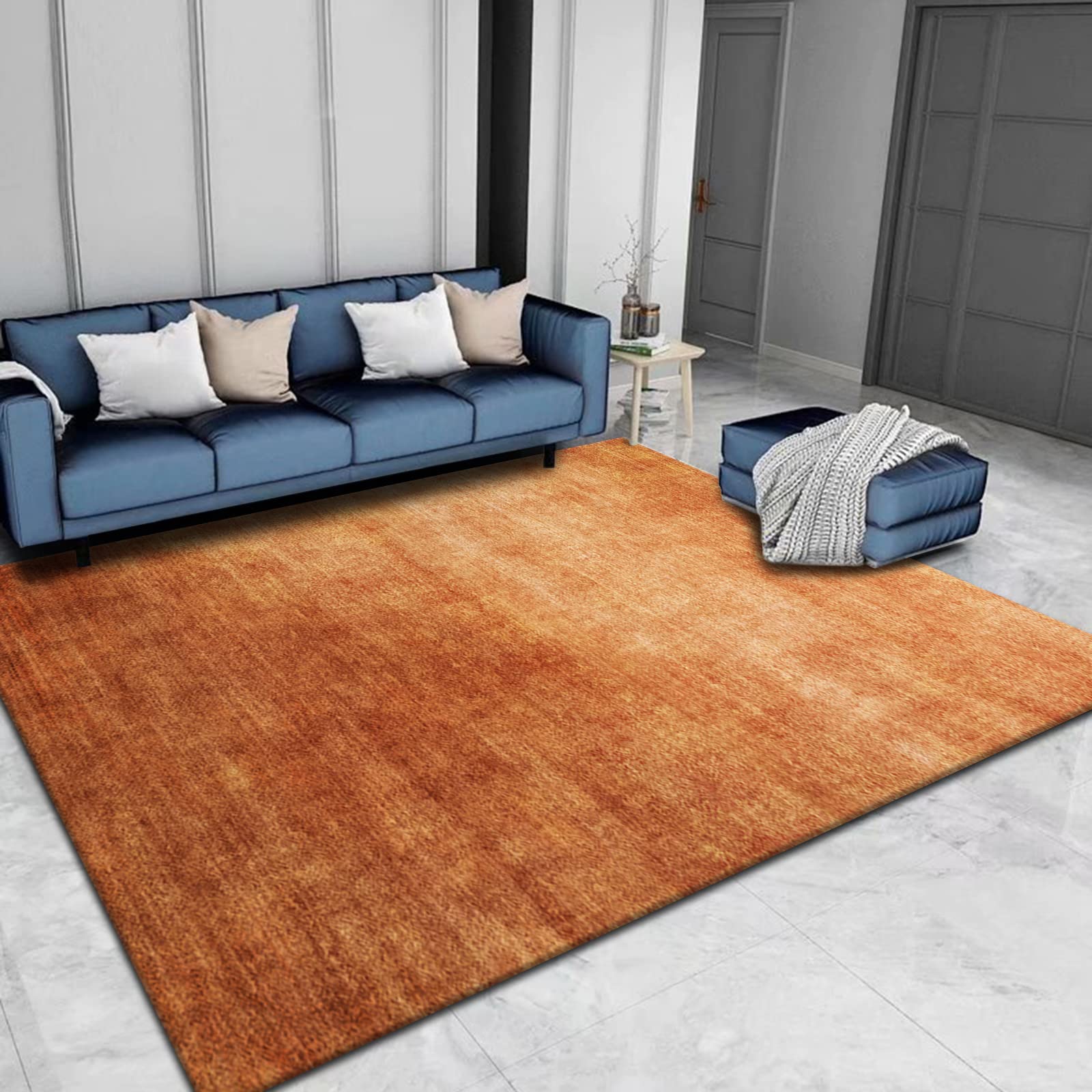 Tapis à poils longs doux et moderne au design abstrait unique
