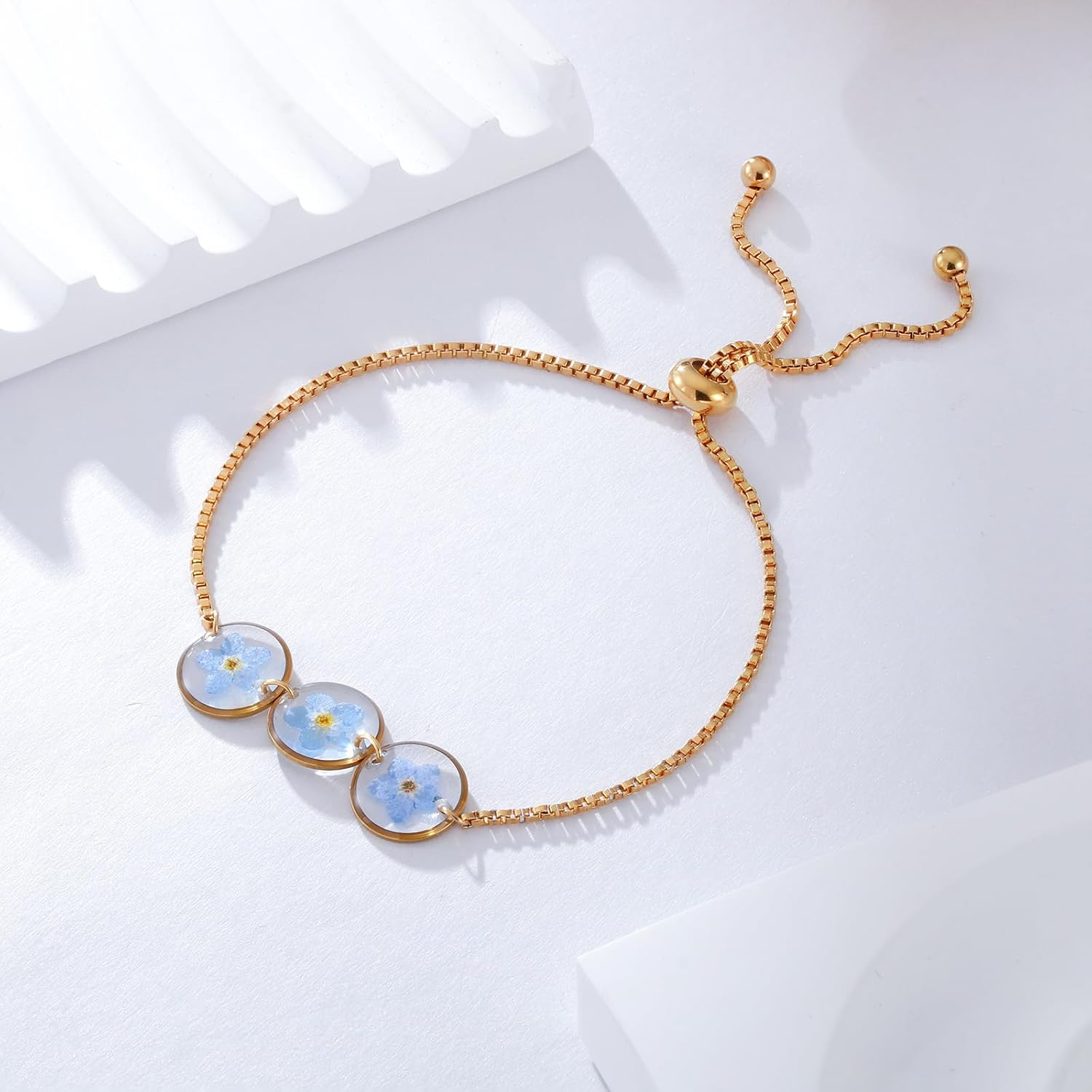 MollyQueen Miscarriage Gifts for Mothers Forget Me Not Jewelry Comfort Memorial Loss of Baby Women Miscarriage Gifts - Image 3