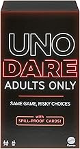 Mattel Games UNO Dare Adults Only, UK English Version, Card Game for Game Night, Travel, Camping & Party, HRL30