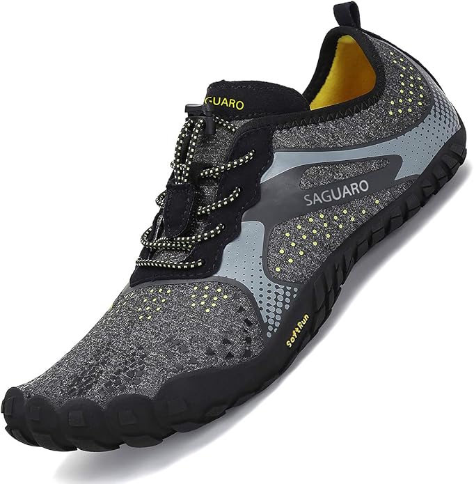 Geymxzik Barfußschuhe Unisex - Atmungsaktive Traillaufschuhe Wasserfest & Rutschfest Für Outdoor