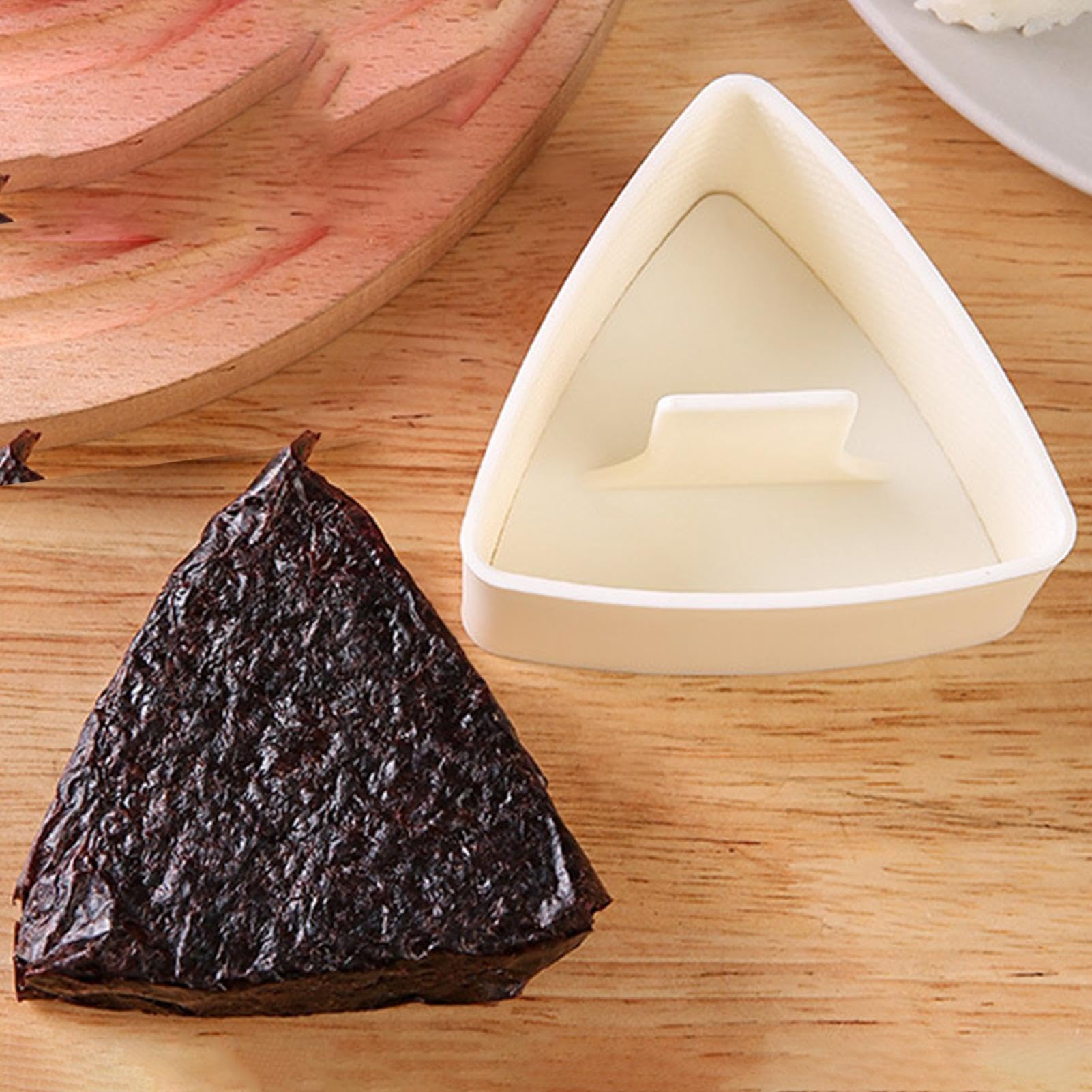 Lot De 2 Moules à Sushi Triangulaires Pour Onigiri, Moules Alimentaires Pour Boules De Riz~p135928807